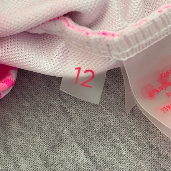 Lilly Pulitzer Women’s Sz 12 Pink Isle Along The Same Line 1 Piece Swimsuit - Picture 5 of 8